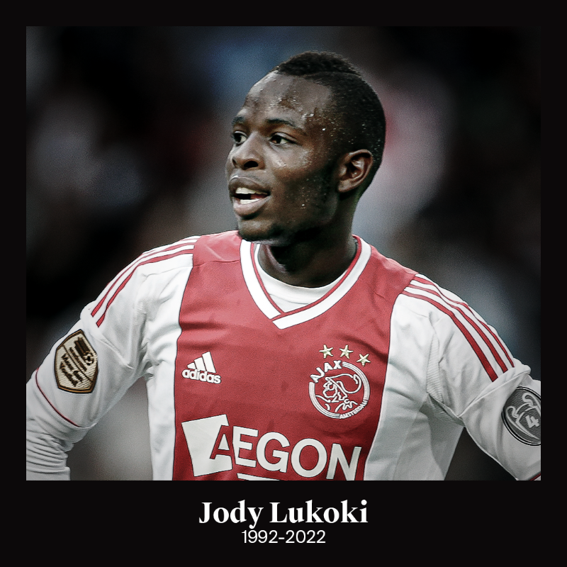 AFCAjax's tweet photo. Our former player Jody Lukoki has passed away at the age of 29. 

Rest in Peace, Jody 🤍