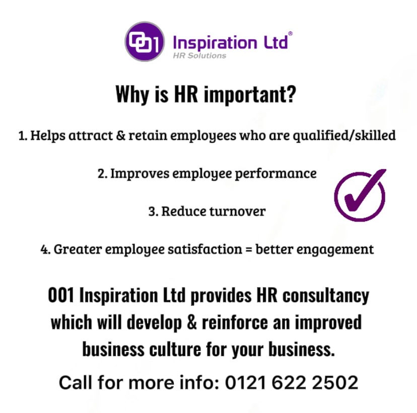 HRDoctorSurgery's tweet photo. HR management supports in the connection of employee performance with the organisation's strategy. At 001 Inspiration Ltd we assist you to achieve this!
——
#HumanResources #HR #SmallBusiness #Consultant https://t.co/Gx6IzaIAq0