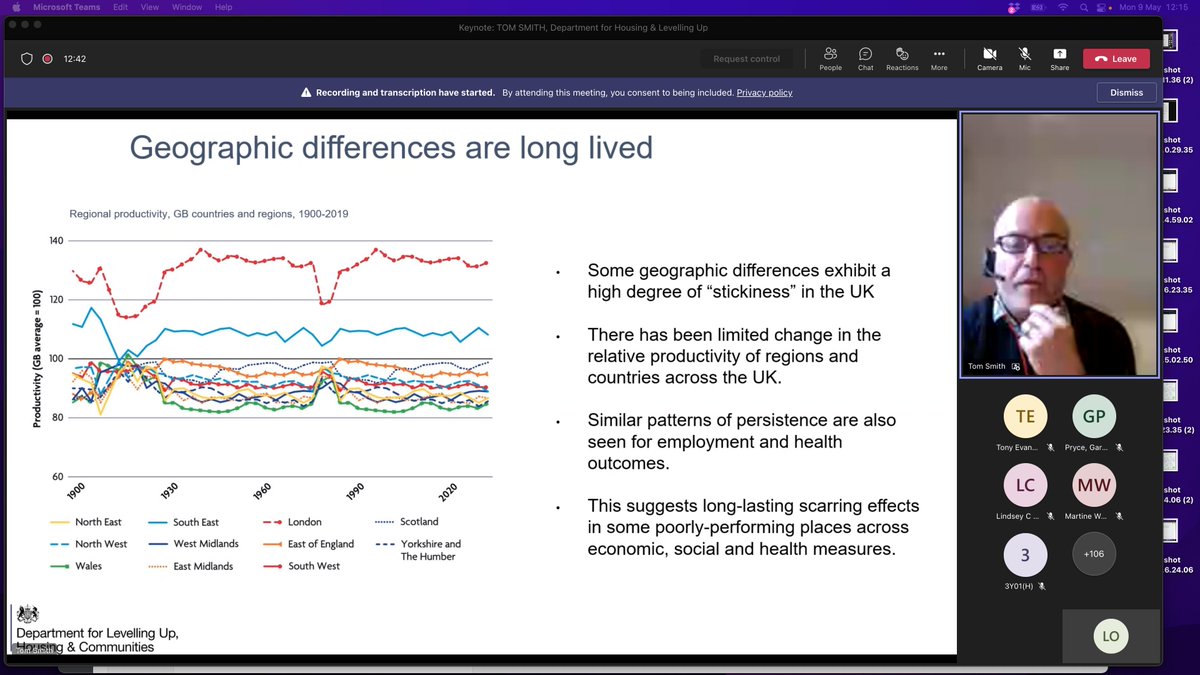 LindaSasta's tweet photo. .@DataSciCampus talk from @luhc's @_datasmith on using data to deliver on #LevellingUp agenda. โฅ๏ธ #WorkingInTheOpen. Fascinating compound effect of social deprivation based on place and its history. Eg. Low income #London children twice as likely to go to Uni than non-Londonners. https://t.co/AQtUtreXZi