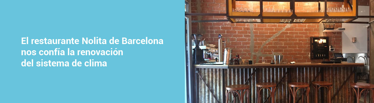 #Ajusta30: un plan que funciona 🏆 

El #restaurante Nolita de Barcelona nos ha confiado la renovación del sistema del clima.  

Si quieres ver el resultado, consúltalo en nuestra página web: justaenergia.com/comercio/