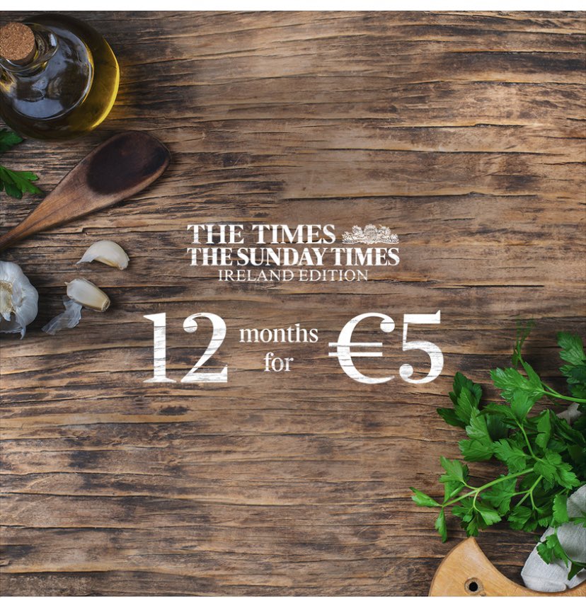 eimerokeeffe's tweet photo. Stay well informed as you spring into summer with a digital subscription to The Times and The Sunday Times, Ireland edition. 12 months for just €5. https://t.co/p20ELmimBF https://t.co/Q9OR6iaH0D