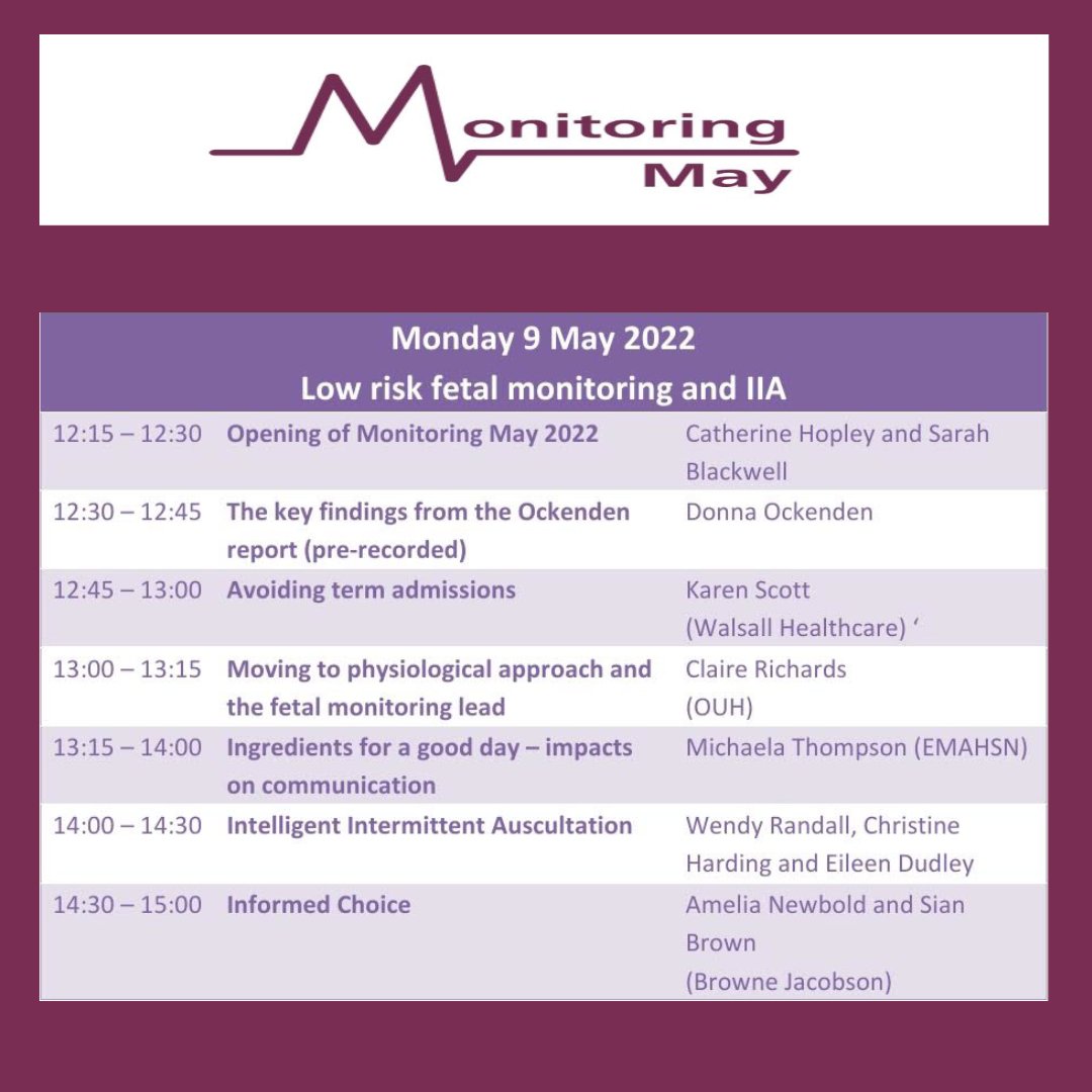 🎉 Fetal Monitoring MAY starts today at 12:15 👶 Click the link in our bio to join a session
#fmlnetwork #monitoringmay2022 #patientsafety #safebirth #safermaternitycare