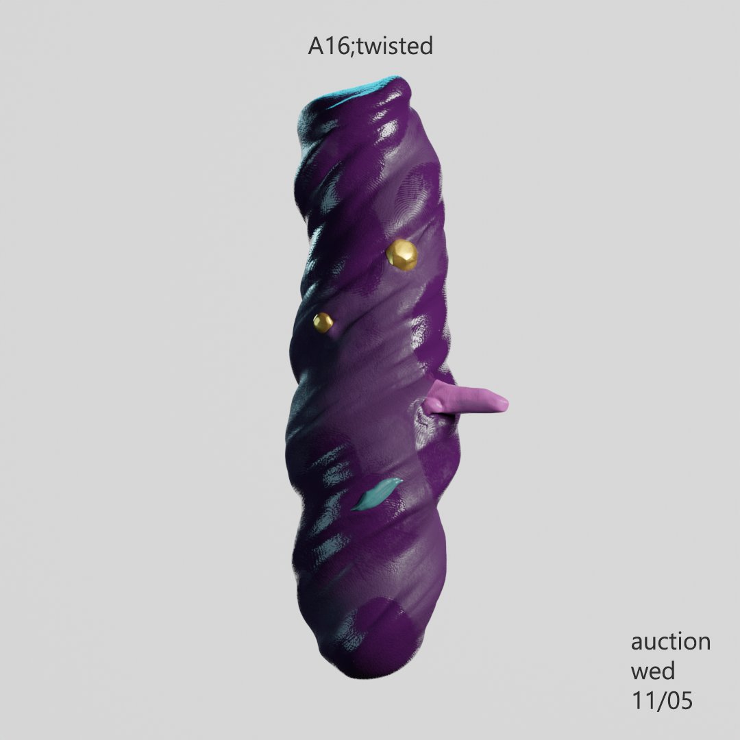 riabrantes's tweet photo. GM!! We have a different kinda of form for this week's auction 👀 A16;twisted! I love the roughness on this one 💜
A14;pride auction Wednesday 11/05
10pm UTC / 6pm EST
@exchgART
#SolanaNFTs #nftart #abstractform #abstractart #solanadrop https://t.co/mxoRfk6nKs