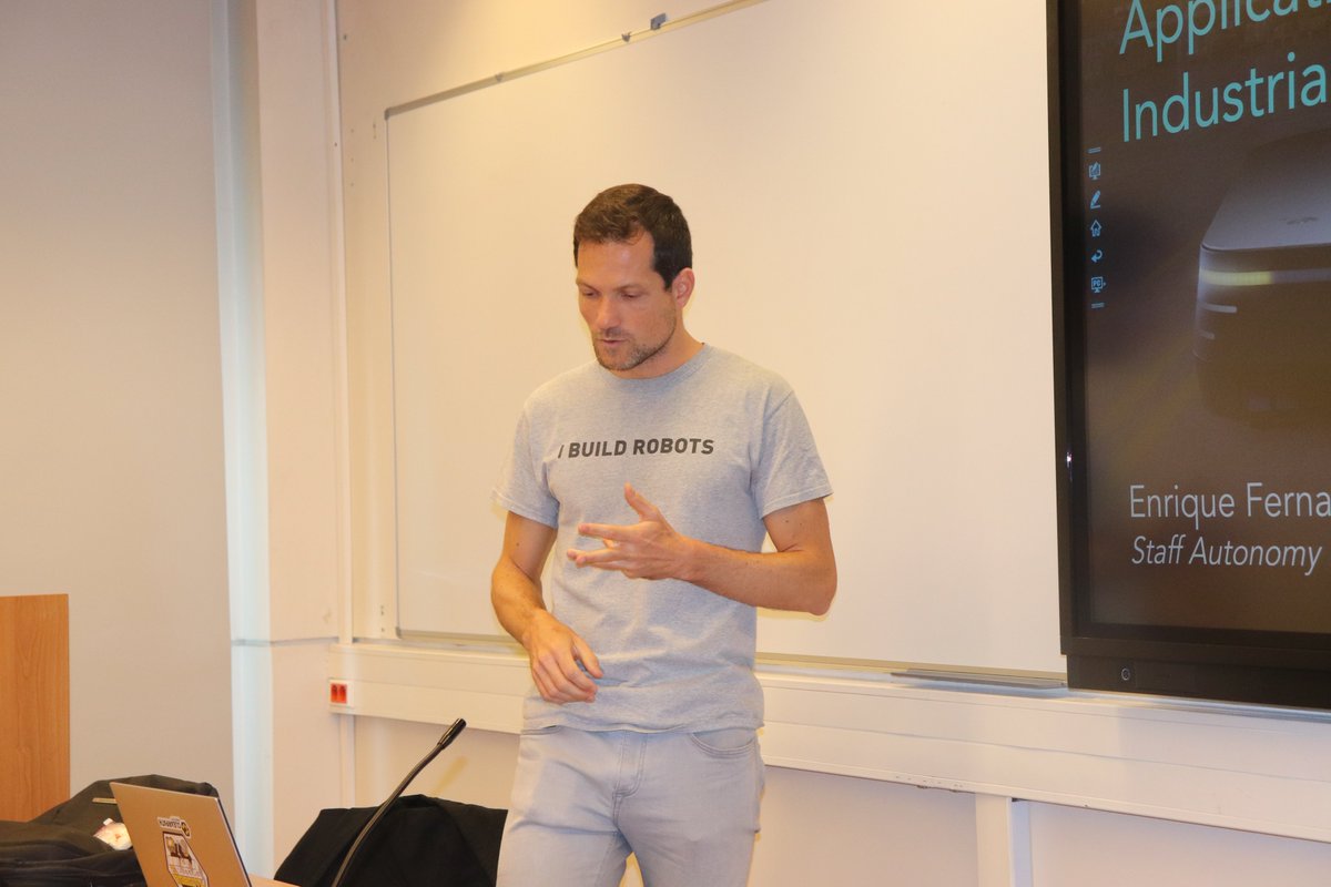 IfrosMaster's tweet photo. Seminar on "Perception at Clearpath Robotics" by Dr  Enrique Fernandez, he is currently working at @OTTOMotors division developing perception systems for self-driving industrial vehicles. 
 #navigation #computervision #IFROSInvitedscholars https://t.co/pWxbE4CBDX