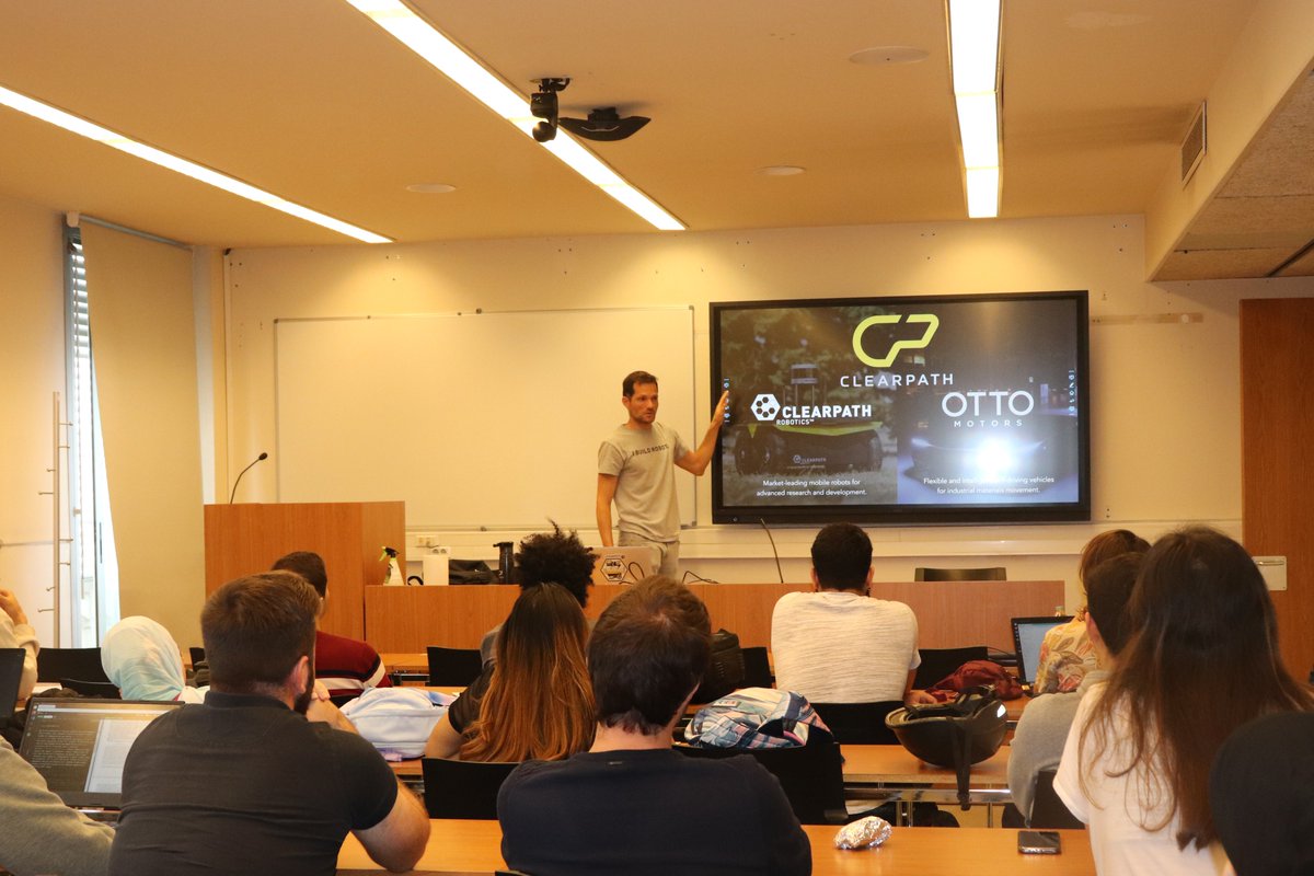 IfrosMaster's tweet photo. Seminar on "Perception at Clearpath Robotics" by Dr  Enrique Fernandez, he is currently working at @OTTOMotors division developing perception systems for self-driving industrial vehicles. 
 #navigation #computervision #IFROSInvitedscholars https://t.co/pWxbE4CBDX