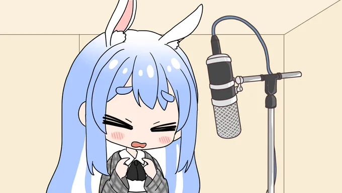 収録中恥ずかしがって顔を徐々にそらすぺこら
#マリンのお宝 #ぺこらーと 