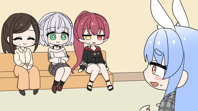 収録中恥ずかしがって顔を徐々にそらすぺこら
#マリンのお宝 #ぺこらーと 