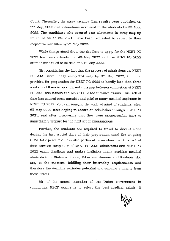 arivalayam's tweet photo. "Postpone #NEETPG 2022 examination by 6 to 8 weeks"

- Thiru @PWilsonDMK MP., letter to the Hon’ble Union Minister of Health and Family Welfare Thiru @mansukhmandviya

#DMK https://t.co/Tr4sHfwhDe