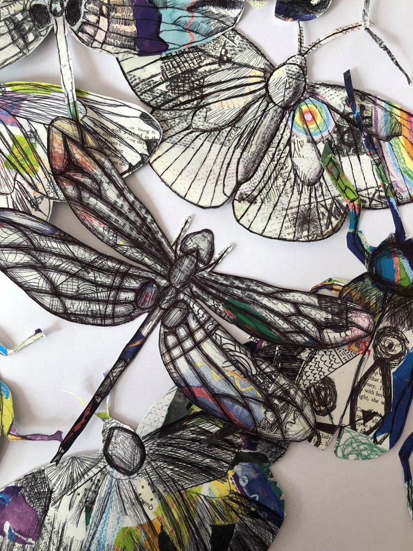 shavingtonart's tweet photo. Year 7 have completed their 'Insects' topic in fine fashion. We have finished biro shading into our Claire Youngs inspired insects. A really beautiful set in final pieces that I'm sure they are all very proud of. https://t.co/MTU6ocApeo