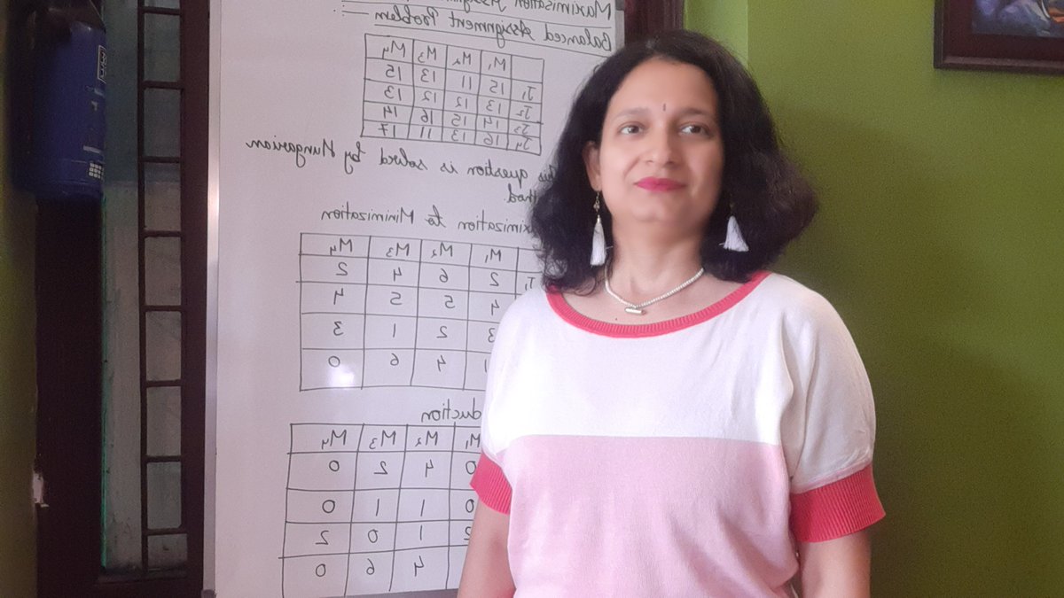 garimasinghmath's tweet photo. #BCA4thSemMaths 
#OptimizationTechniques
#BalancedAssignmentProblem 
#MaximizationAssignmentProblem
#MethodUsed
#HungarianMethod
#GarimaSingh 
#GarimaSinghForMaths 
#GarimaSinghForBCAMaths 
#Link
https://t.co/pYZ8HOVxef https://t.co/TupAKYoqFa