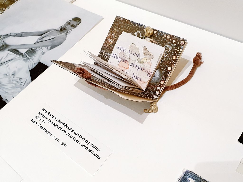 rachmarsden's tweet photo. Restorative day in #Manchester yesterday starting w/ @mcrartgallery to see @jademontserrat's 'Constellations: Care &amp; Resistance' part of @Iniva_arts #FutureCollect. A powerful project + textual (textured) prefix to the collections galleries; adored the archive/sketchbooks.

[1/5] https://t.co/eLILNeHEyx