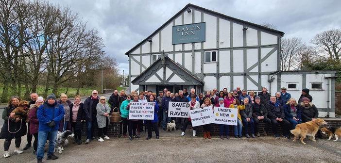 theraveninn_'s tweet photo. April 2022 the Community of Glazebury and their 2 White Knights saved the beautiful and iconic Raven Inn from Demolition! #community #pub #commuitypub #britishpub #realale #pubfood #renovation #savedourlocal #TogetherWeCan https://t.co/snnPF5jBXQ
