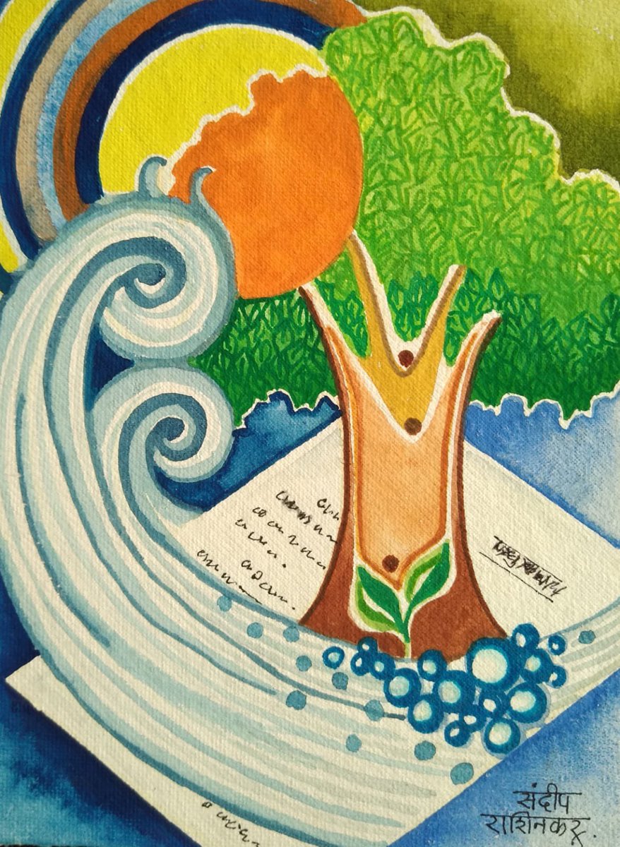 BossMommy13's tweet photo. @gauravkheterpal #nature is the #best !! My dad’s creation #artistview @art_sandip https://t.co/Hmsqb4Ol37