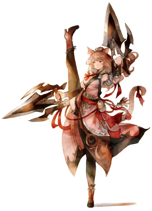ぱんちらしません(FF14:モンク)
#FF14イラスト 