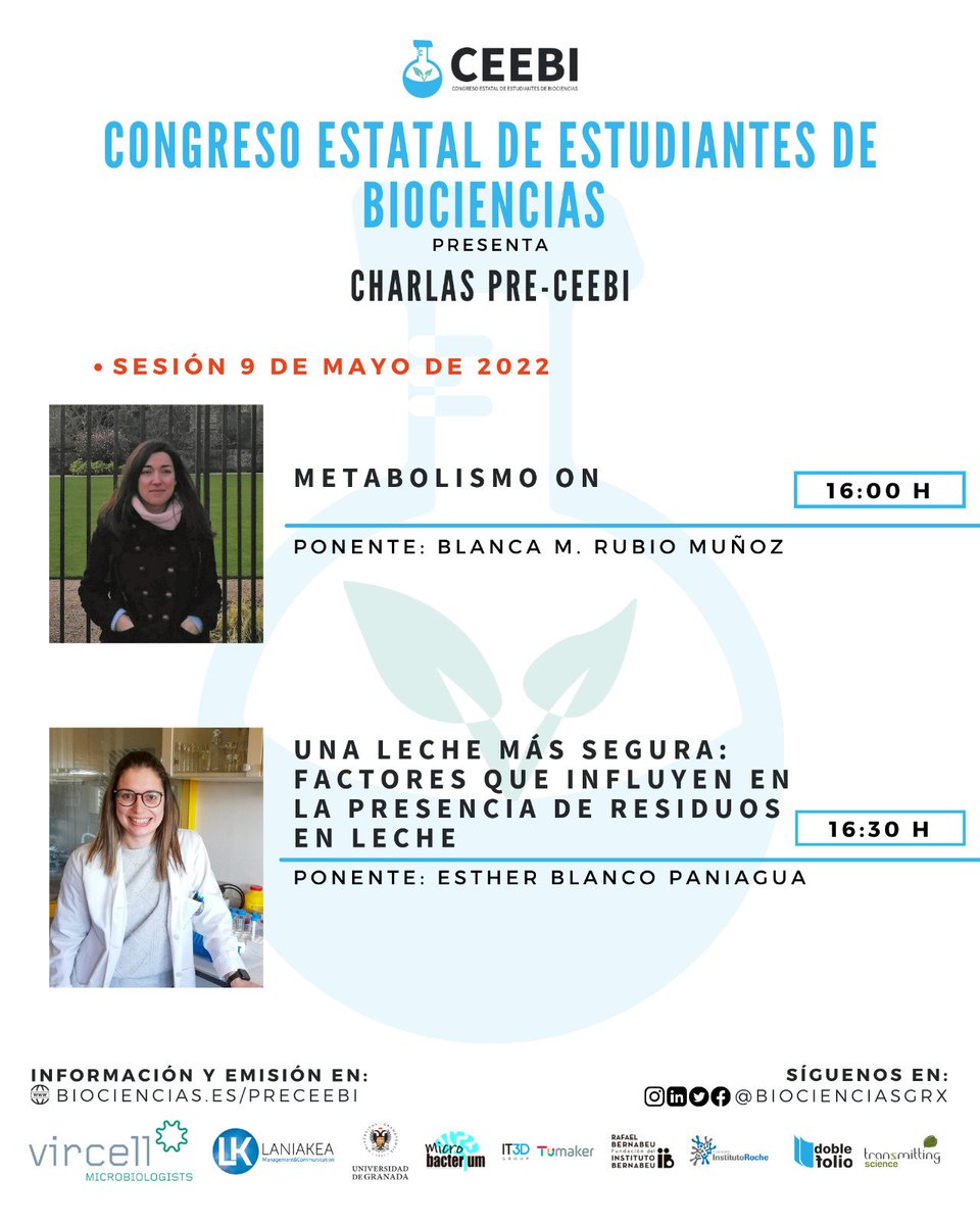estherpumarada's tweet photo. Y como no toda va a ser laboratorio 🐭👩🏻‍🏫🧫🐑🧬🔬 

Hoy estaré junto con mi compañera Blanca dando a conocer nuestro trabajo en el #CEEBI a las 16:00.

Os esperamos 💜💪 https://t.co/rpNiNjguIe