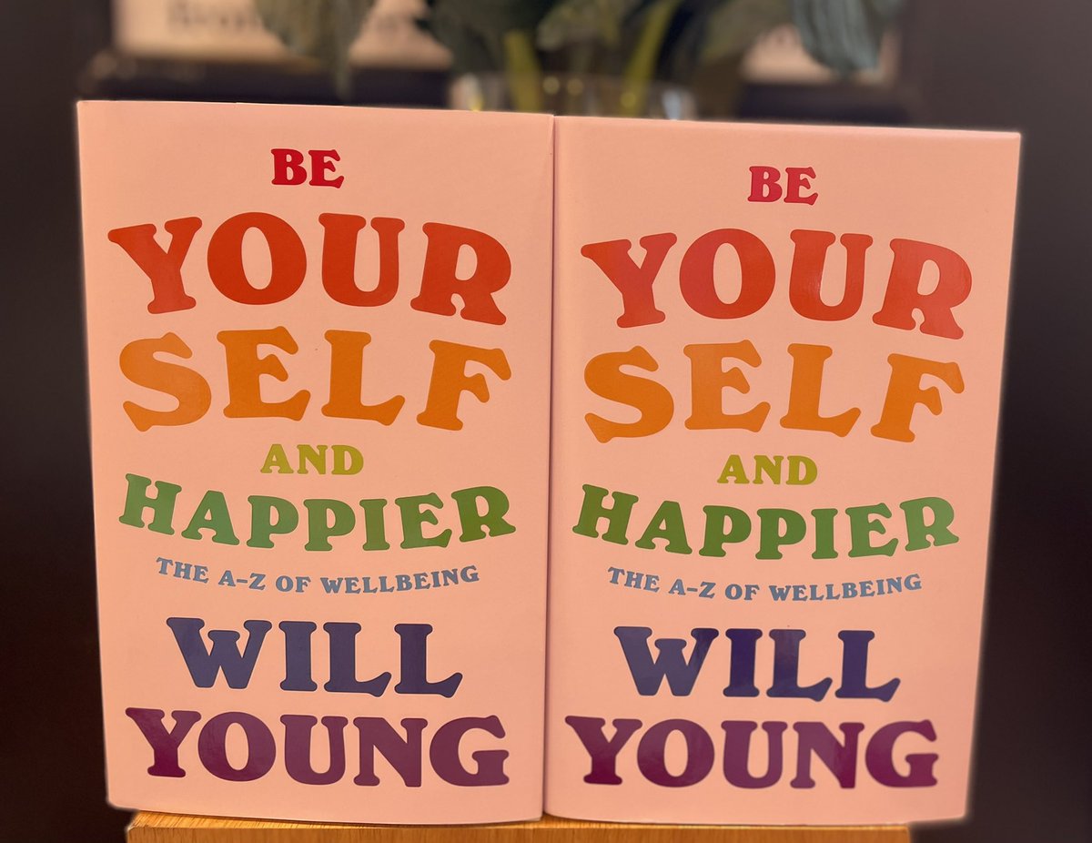 WaterstonesEC3's tweet photo. Phew, back in stock again #verypopular #BeYourselfAndBeHappier @willyoung @EburyPublishing #EburySpotlight https://t.co/aQMtsc1Xbu