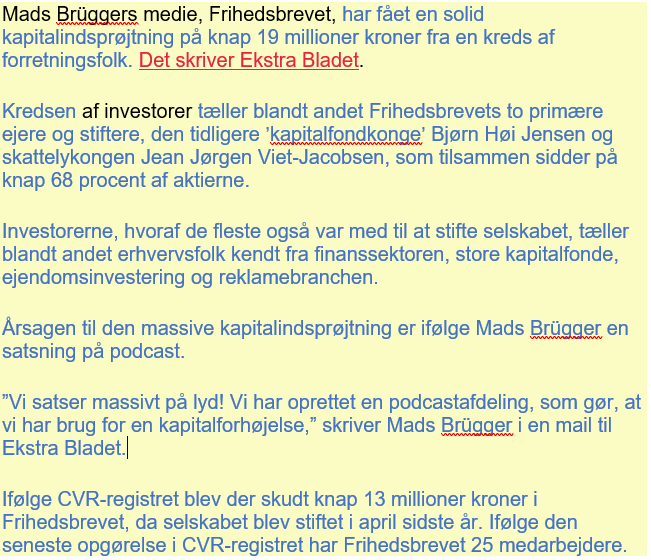 Per Mathiessen (@permathiessen) on Twitter photo Hovedbestyrelsen i <a href="/DJintweets/">DJ</a> må have sparet for meget på <a href="/journalistendk/">Journalisten</a> når fagbladet tyer til grel copy-paste-journalistik. Blå tekst er direkte kopieret fra <a href="/EkstraBladet/">Ekstra Bladet</a> #dkmedier journalisten.dk/nyhedsoverblik… Hovedbestyrelsen i <a href="/DJintweets/">DJ</a> må have sparet for meget på <a href="/journalistendk/">Journalisten</a> når fagbladet tyer til grel copy-paste-journalistik. Blå tekst er direkte kopieret fra <a href="/EkstraBladet/">Ekstra Bladet</a> #dkmedier journalisten.dk/nyhedsoverblik…