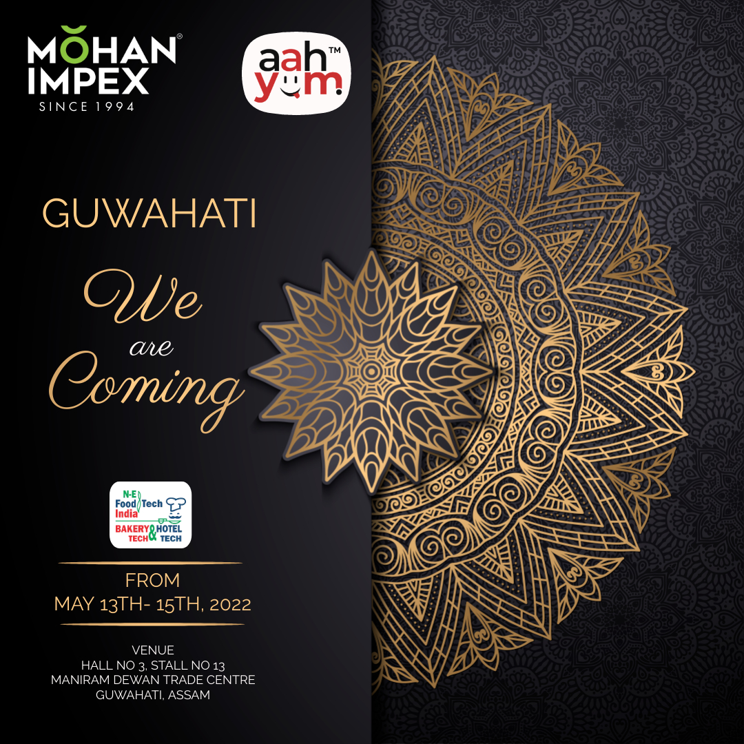 MohanImpex's tweet photo. Hello guys! 
We are ready to meet you in Food Tech India, Guwahati on 13th - 15th May, 2022.
Hall No. 3 , Stall No. 13

Visit our stall to experience  high quality ingredients  experience a wide range of business opportunities to expand your business. https://t.co/Cft64ihGc9