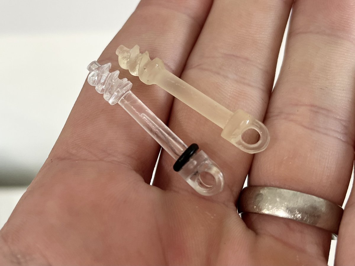 TripleAxis3D's tweet photo. This is a small little part for some window blinds, we created a handful of copies in clear resin on an SLA 3D printer #reverseengineering #3dprintingservice #3dprinting #sla https://t.co/fSlg0ec5jH