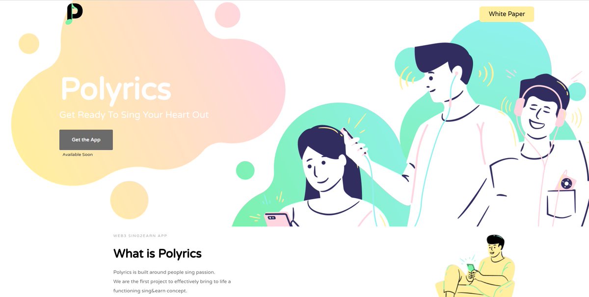 _Polyrics's tweet photo. #Polyrics is the first #Sing2Earn game. It combines the #play2earn mechanic with a tokenomic model.
Players can earn game/governance tokens by singing. Governance token stakers can decide the game profit’s distribution and earn more rewards🚀.
#GameFi #NFT #Solana https://t.co/axi8TfKuIE