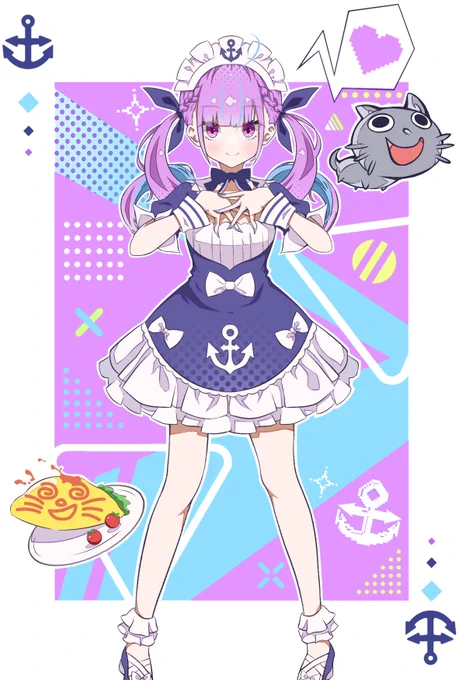 スーパーメイドあくたん✨
#あくあーと #湊あくあ 
#ホロライブ 