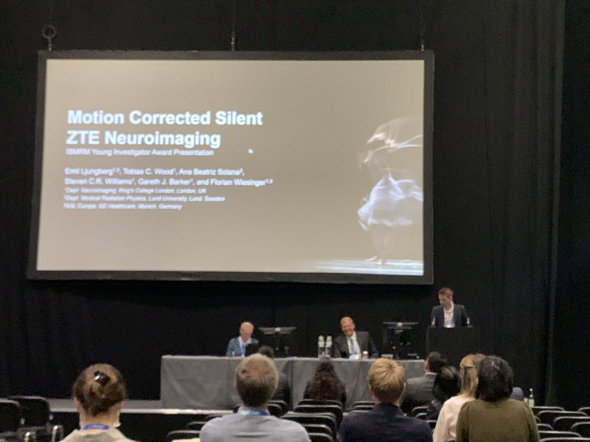 ISMRM Young Investigators Award Final, <a href="/E_youngberg/">Emil Ljungberg</a> is presenting his work “Motion Corrected Silent ZTE Neuroimaging”. The paper is published in MRM onlinelibrary.wiley.com/doi/full/10.10… #ISMRM2022 #ISMRM22