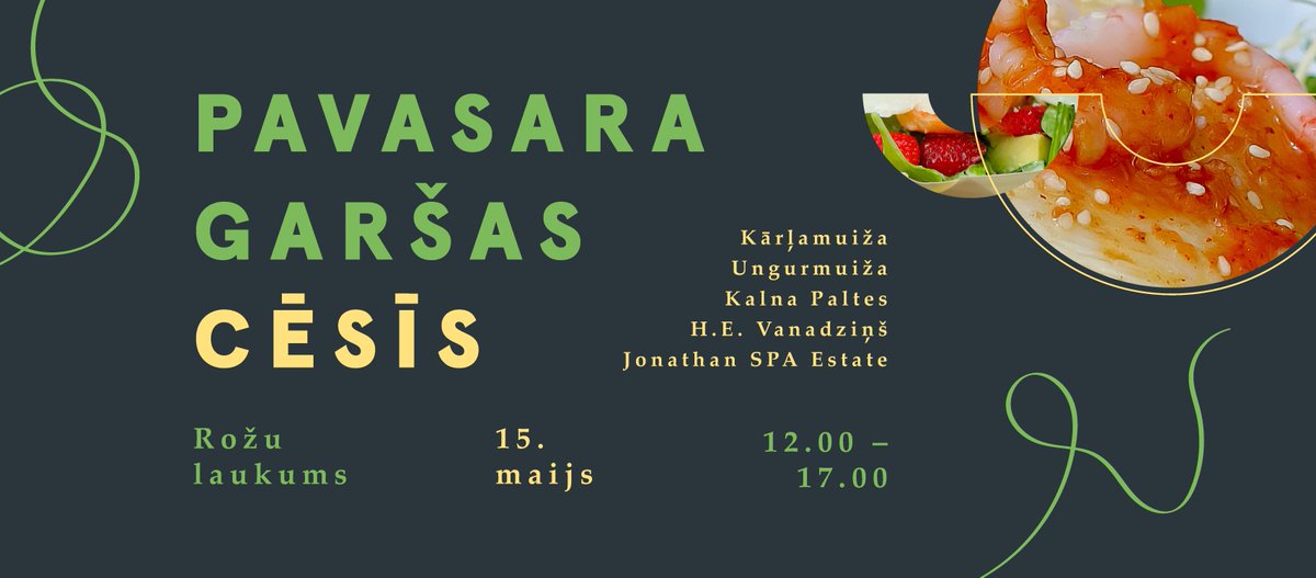 VisitCesis's tweet photo. Mums ir lieliskas ziņas! Ēdienu tirdziņš pavasara garšas būs jau šajā nedēļas nogalē – 15.maijā. Iepazīsties ar dalībnieku sarūpētajām ēdienkartēm un izvēlies kādus gardumus baudīt svētdien - https://t.co/ZDDuL9aPsX https://t.co/LxzzUXn1ss