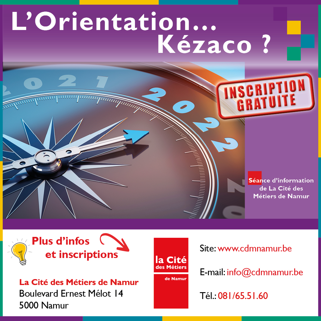 CDM_Namur's tweet photo. Venez découvrir ce qu’est l’orientation et quel est le rôle des conseillers en orientation le 25/05/22 !
Plus d'infos ? www/cdmnamur.be/agenda
#orientation #séanceinformation #etude #formation #CDMN #CDMNamur #Namur https://t.co/WzA5q1mG02