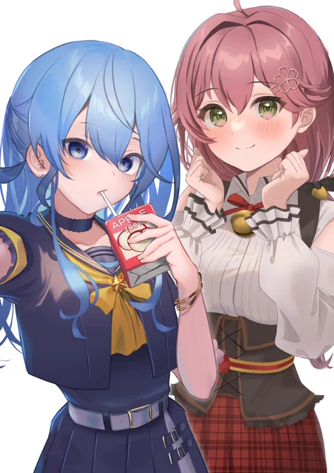 自撮りみこめっと~~!

はなざわさん(@HANAZAWA_ma )と一緒に描かせて頂きました!!
みこち=はなざわさん
すいちゃん=しきよふかし

 #miko_Art
 #ほしまちぎゃらりー
 #miComet 