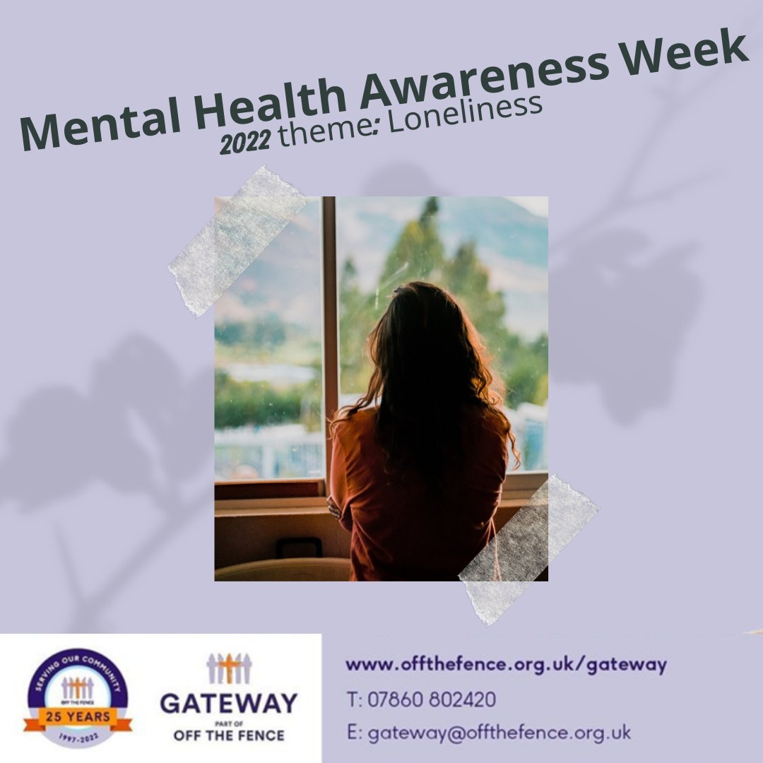 Mental Health Awareness Week is the 9th to the 15th May. This year’s theme is loneliness. At Gateway, we create a positive and safe environment where women can make new friendships, and develop social skills and confidence. mentalhealth.org.uk/campaigns/ment…