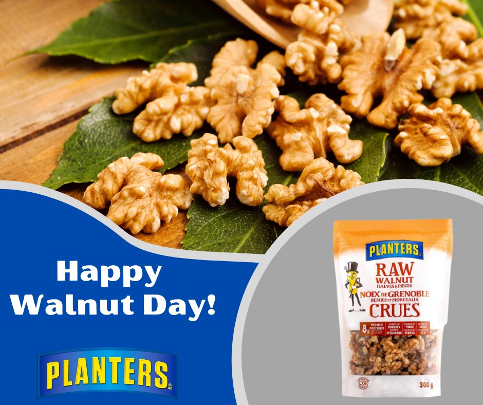 planterscanada's tweet photo. Enjoy some #PlantersWalnuts this #NationalWalnutDay!
Tag a friend who loves walnuts as much as you do.

#PlantersCanada https://t.co/p7Mb85jERE