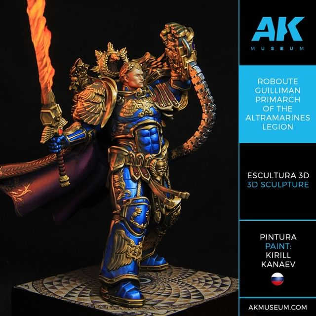 AkMuseum's tweet photo. 🇪🇸 Impresionante figura de Roboute Guilliman, Primarca de los Ultramarines, pintada por el maestro Kirill Kanaev.

🇬🇧 Impressive figure of Roboute Guilliman, Primarch of the Ultramarines, painted by master Kirill Kanaev.

#AKMuseum #AircraftModelling #Modelling https://t.co/q7fa1p6QL1