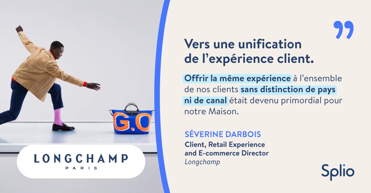 Splio's tweet photo. #SplioCommunity : Fiers d’accompagner Longchamp dans l’optimisation de son expérience client à travers le monde !
#SuccessStory #Retail #Marketing #Data #Digital #Longchamp #CasClient #CaseStudy #Luxe #ExperienceClient #Automation #MobileWallets https://t.co/8siSg2JHe4