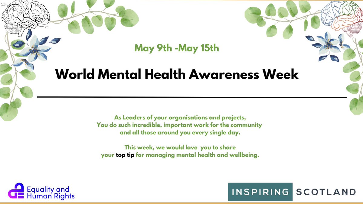 IS_EqualityHR's tweet photo. This #MentalHealthAwarenessWeek we would love to hear what you do to stay connected in your role, and most importantly to yourself and the things that make you content. Show us your #hikes,#CoffeeCatchups or just your daily #Wordle successes. #MentalHealthForLeaders #LetsConnect https://t.co/oa9LrYW3gW