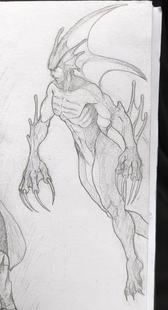 half_dead_ant's tweet photo. #sketch #Darkstalkers #Rikuo #Aulbath https://t.co/ls5NXpJNfJ
