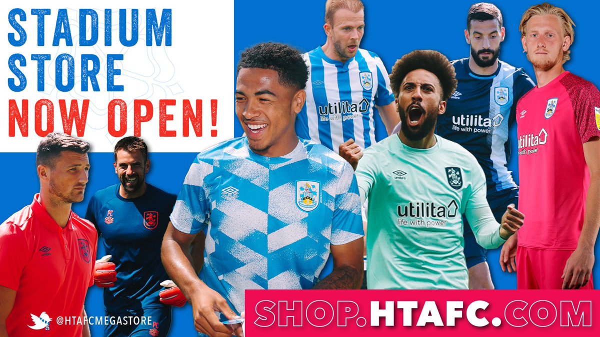 🛍 The stadium store is now open until 4pm today! 💙 Get the colours ready Town fans 📦 Free click and collect available 💻 shop.htafc.com