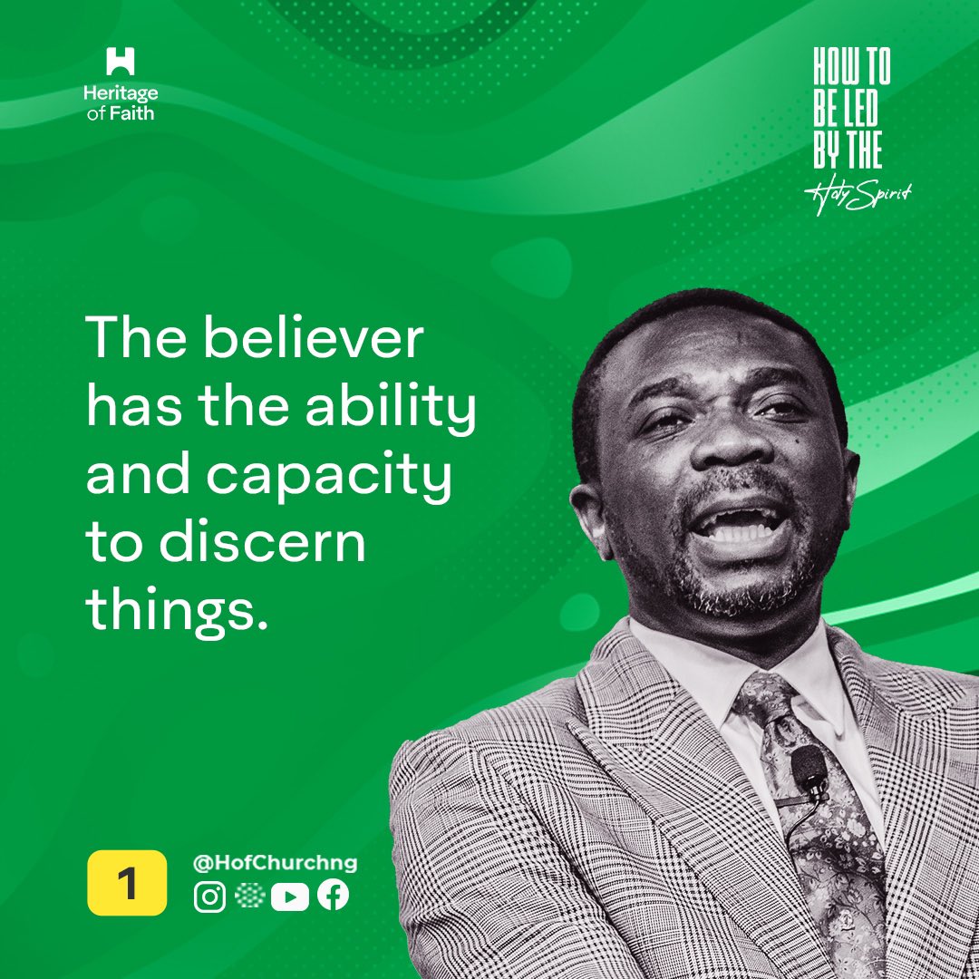 HoFChurchNG's tweet photo. YESTERDAY, WE CONTINUED IN OUR TEACHING SERIES ON HOW TO BE LED BY THE HOLY SPIRIT AND WE EXAMINED -“KNOWING THE HOLY SPIRIT”
#HOF #StrongerBelievers #hofsermonnotes https://t.co/pHfD3MPtVp