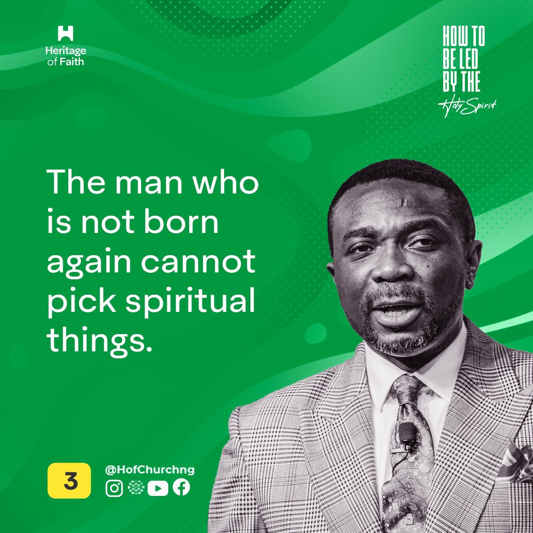 HoFChurchNG's tweet photo. YESTERDAY, WE CONTINUED IN OUR TEACHING SERIES ON HOW TO BE LED BY THE HOLY SPIRIT AND WE EXAMINED -“KNOWING THE HOLY SPIRIT”
#HOF #StrongerBelievers #hofsermonnotes https://t.co/pHfD3MPtVp