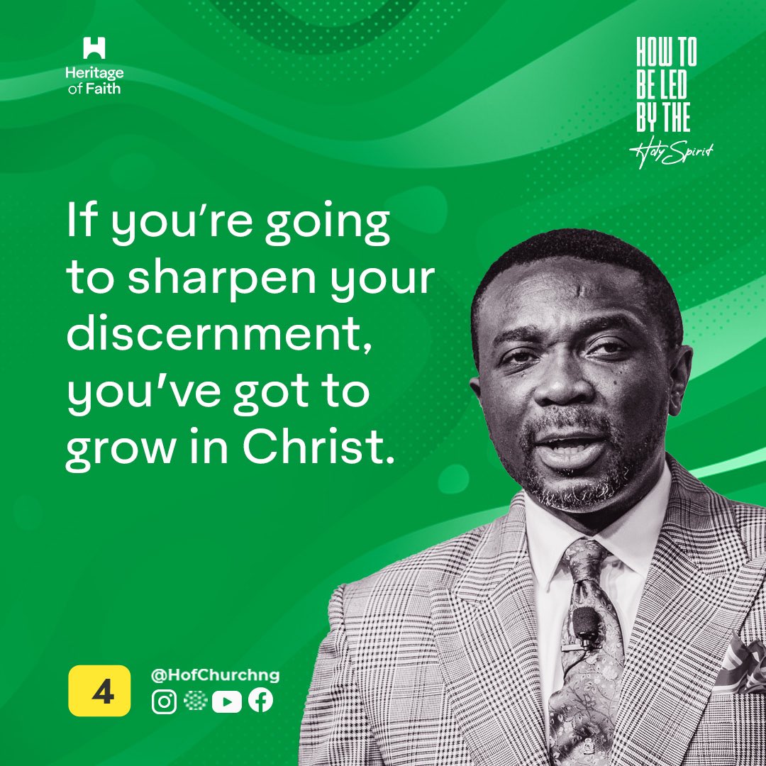 HoFChurchNG's tweet photo. YESTERDAY, WE CONTINUED IN OUR TEACHING SERIES ON HOW TO BE LED BY THE HOLY SPIRIT AND WE EXAMINED -“KNOWING THE HOLY SPIRIT”
#HOF #StrongerBelievers #hofsermonnotes https://t.co/pHfD3MPtVp