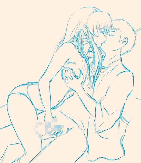 着せ恋入れ替わり海夢ルート続き描いてるラフ 