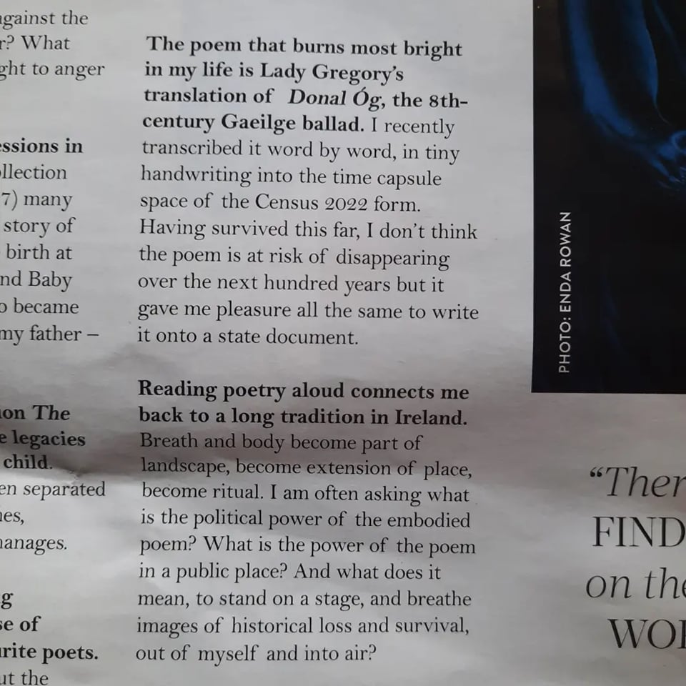 NiChurr's tweet photo. Thanks @brendiebop @irishtatler for this lovely Q&A⚡️This month I'm reading poet @mollytwomey/ enjoying #kombuchanadalaigh/ listening to @CormacBegley/ working @cairdefestival with @laurasheeran as part of #Thelighthouseproject curated by @danigill⚡️@thegallerypress @Doirepress https://t.co/wBxKkgDbKC