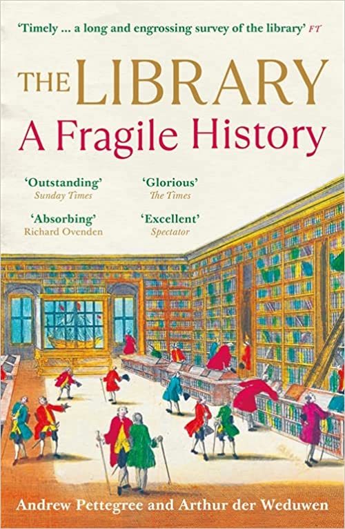 APettegree's tweet photo. With @A_der_Weduwen I am delighted to present the beautiful cover of the paperback of #fragilelibrary. It makes me chuckle every time I look at it. @ProfileBooks. https://t.co/i4saNyOP5M