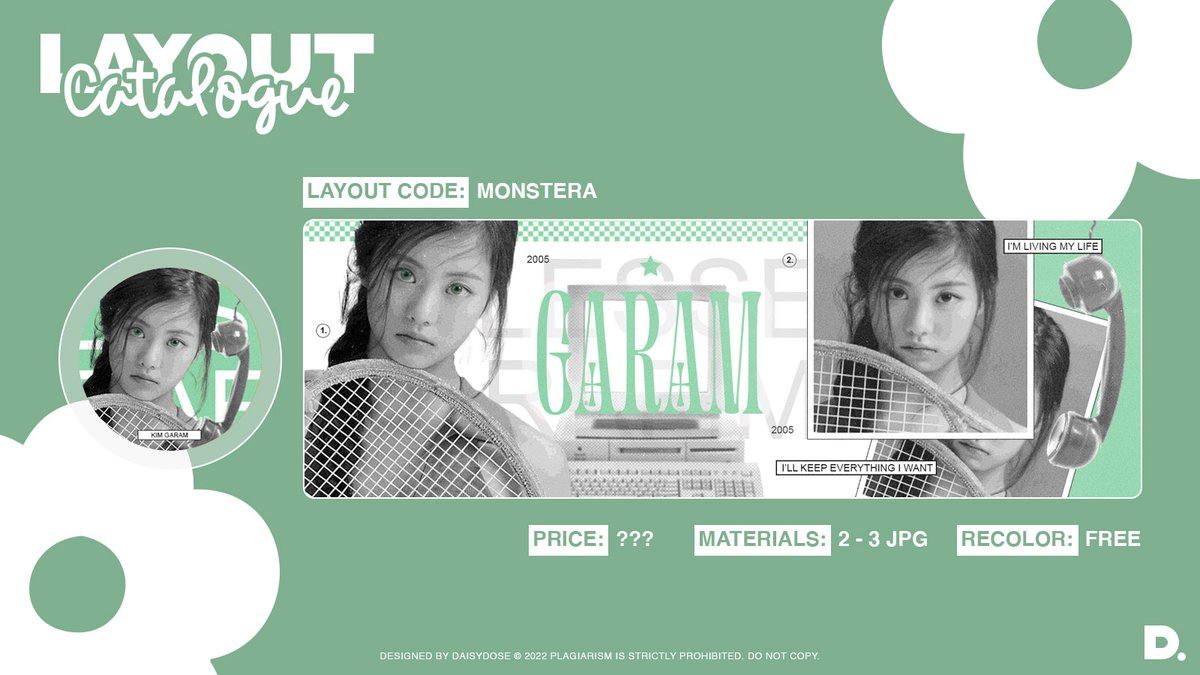 DAlSYDOSE's tweet photo. ⠀  ⠀ 
Retweet tweet ini kalau kamu mau layout MONSTERA! 
⠀  ⠀ https://t.co/OBkCpMP6RI