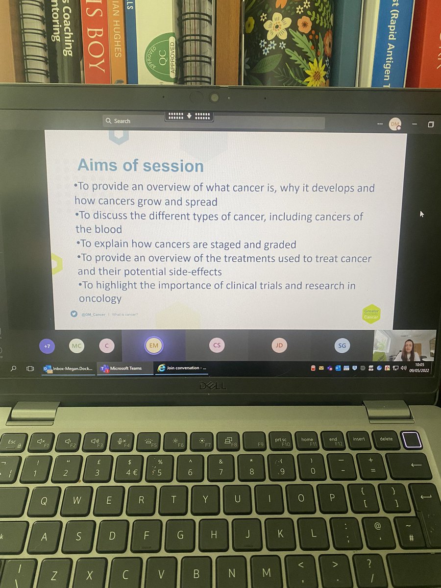 DockseyMegan's tweet photo. Tuning into the @GM_Cancer Support Worker Training Workshop today organised by @TheChristieSoO. Looking forward to a very informative day 👩🏻‍💻 https://t.co/q00BcIMDa6