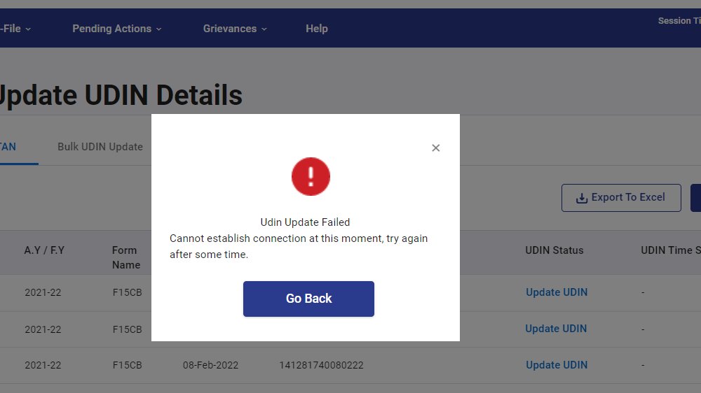 KHITESHSHARMA's tweet photo. #incometax #UDINupdate
Anyone else facing same Error ?
Trying since last 24 hours. https://t.co/UEJ3sSXGdv