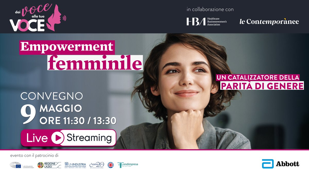 CentroEuropeoSM's tweet photo. 📍 Partecipa all'evento "Empowerment femminile, un catalizzatore della parità di genere".

▶️ Segui la Live streaming a partire dalle ore 11.30 al seguente link: https://t.co/0pmnVtOeID

#Paritàdigenere #DaiVoceallatuaVoce https://t.co/FBJ9gIVYHD