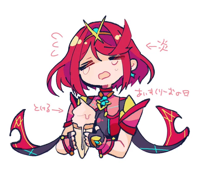 ホムラちゃんらくがき 