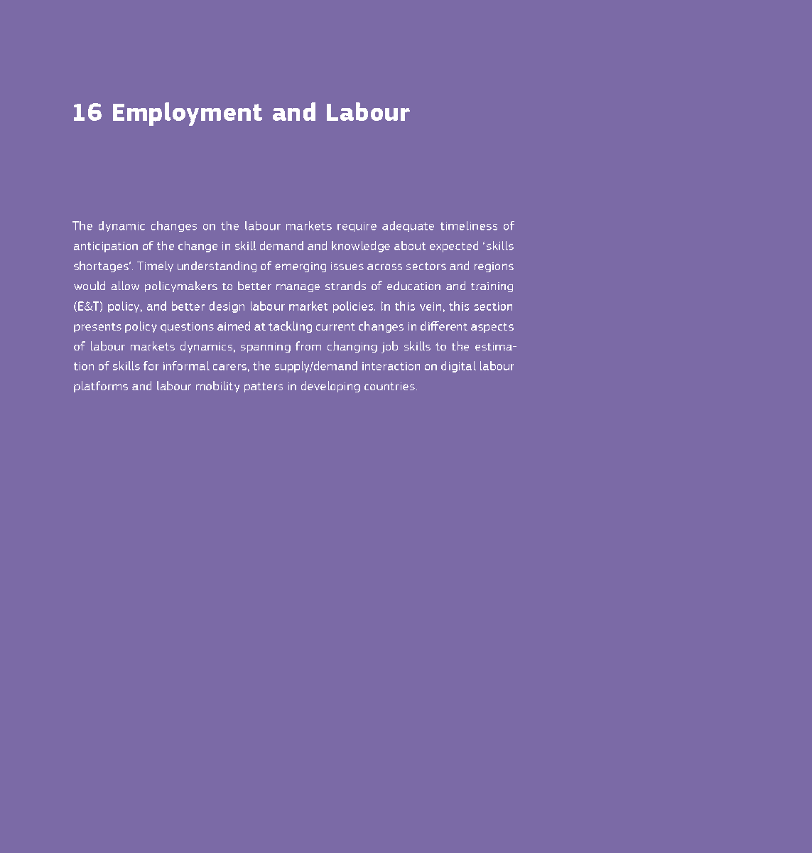 We dedicated a chapter of our report to the topic of #Employment and #Labour. 
Contributions by Sara Grubanov-Boskovic, Enrique Fernández-Macías, <a href="/m_sostero/">Matteo Sostero</a>, Emanuele Ferrari, Sergio Gomez y Paloma, @victoroul and Pascal Tillie. 
Find it here 👉europa.eu/!WMrV4V 
#CSS4P
