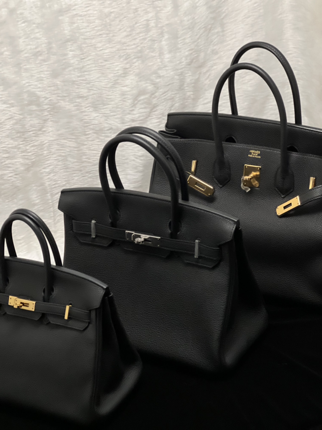 HERMES BIRKIN 25 BLACK TOGO - BJ Luxury