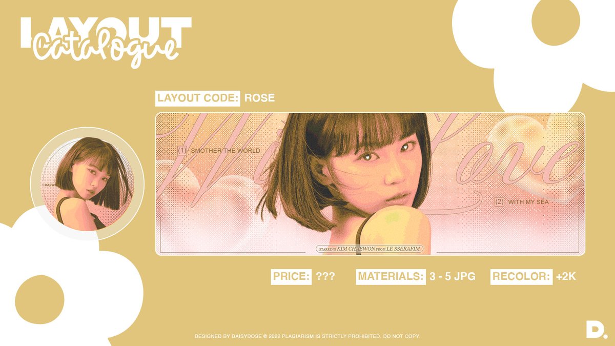 DAlSYDOSE's tweet photo. ⠀  ⠀ 
Retweet tweet ini kalau kamu mau layout ROSE! 
⠀  ⠀ https://t.co/TVmkCY7q9O